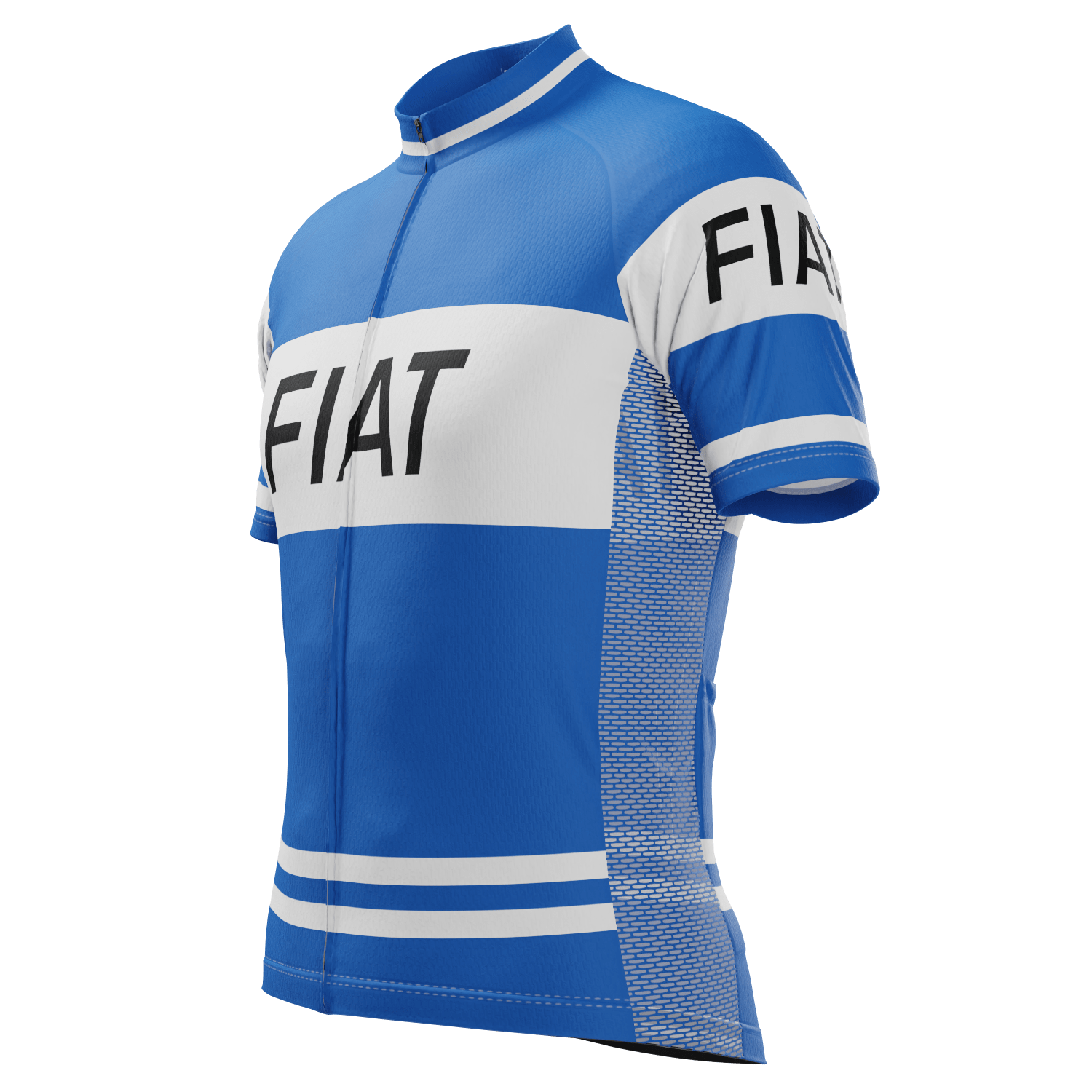 Men's Retro FIAT France Team Short Sleeve Cycling Jersey