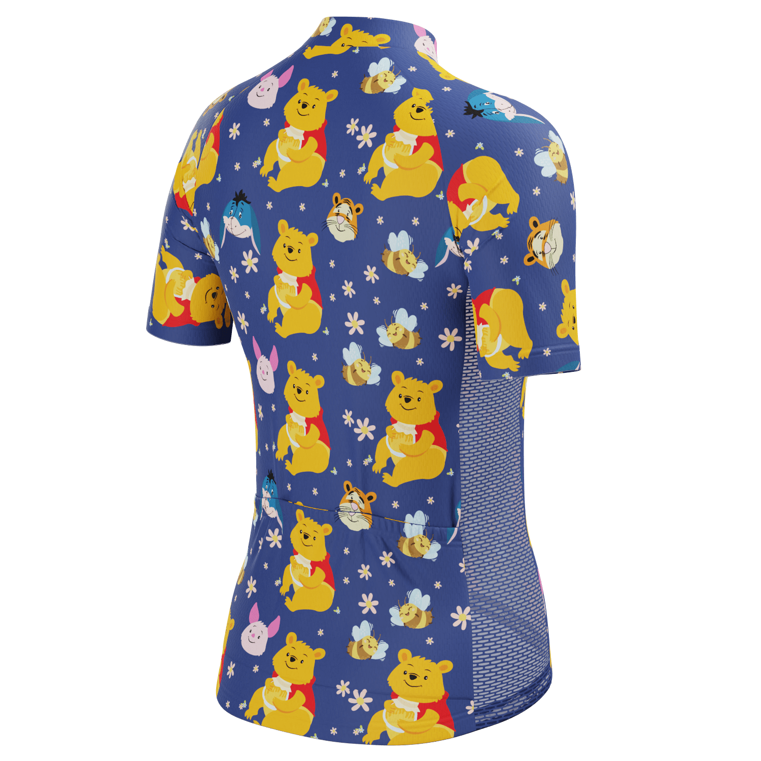 Women's Winnie The Pooh & Bees Short Sleeve Cycling Jersey
