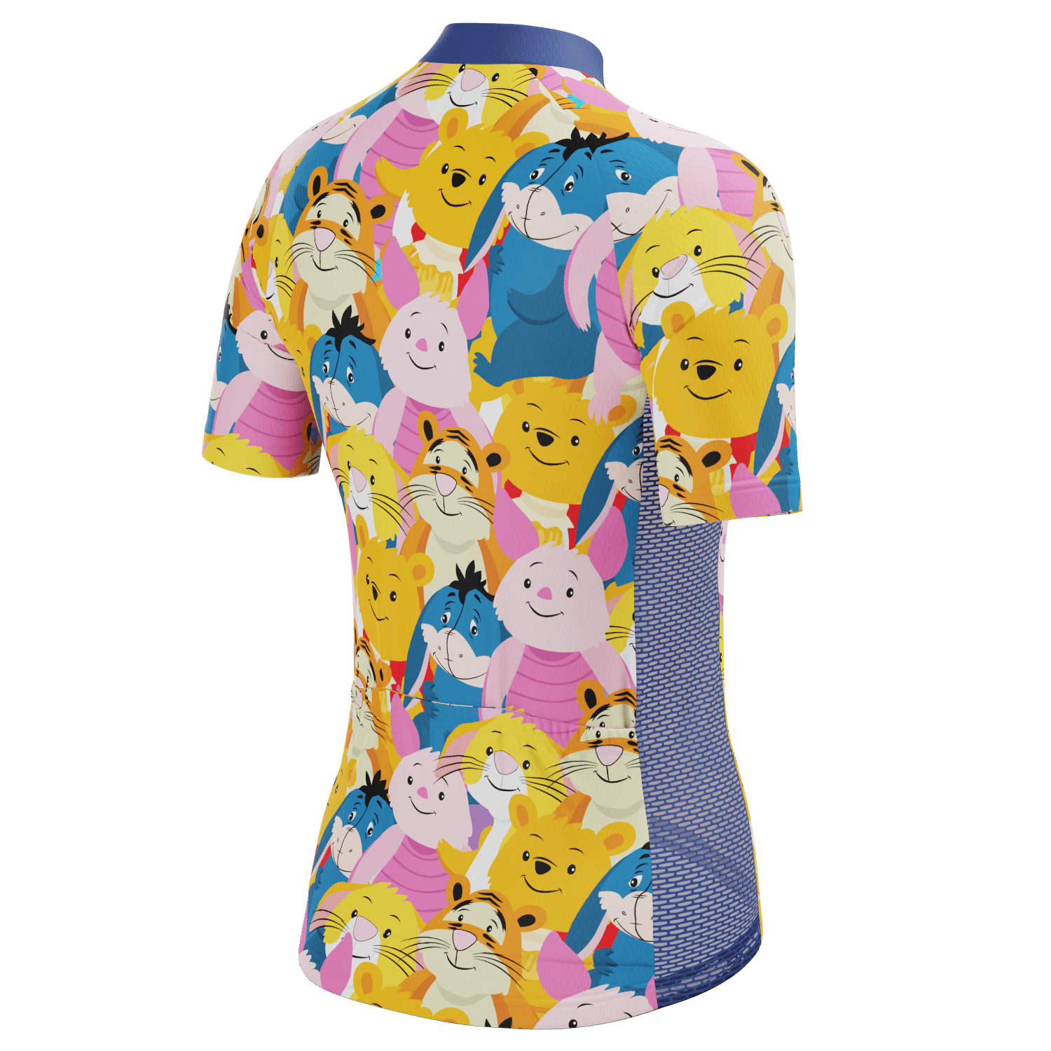 Women's Winnie The Pooh Characters Mashup Short Sleeve Cycling Jersey