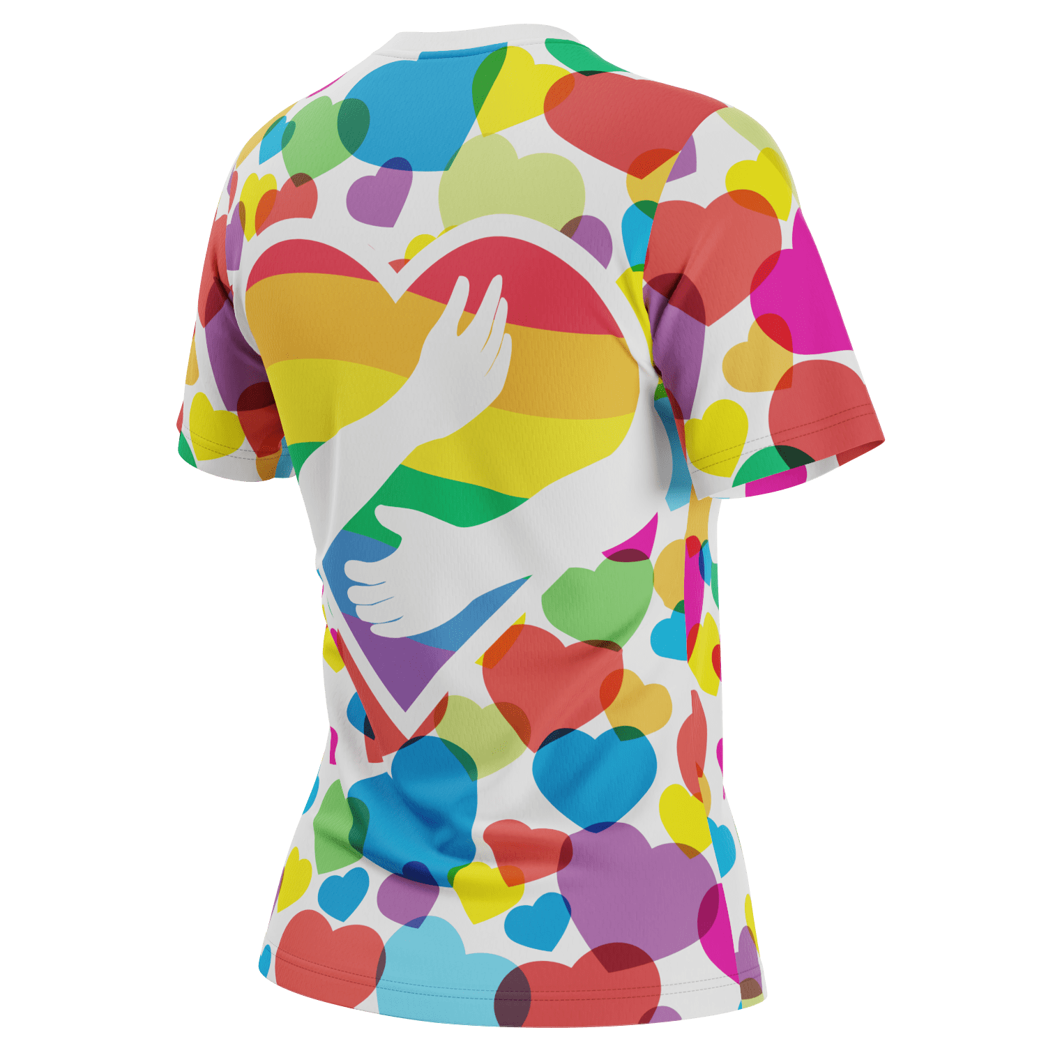 Women's Rainbow Love Short Sleeve Running Shirt