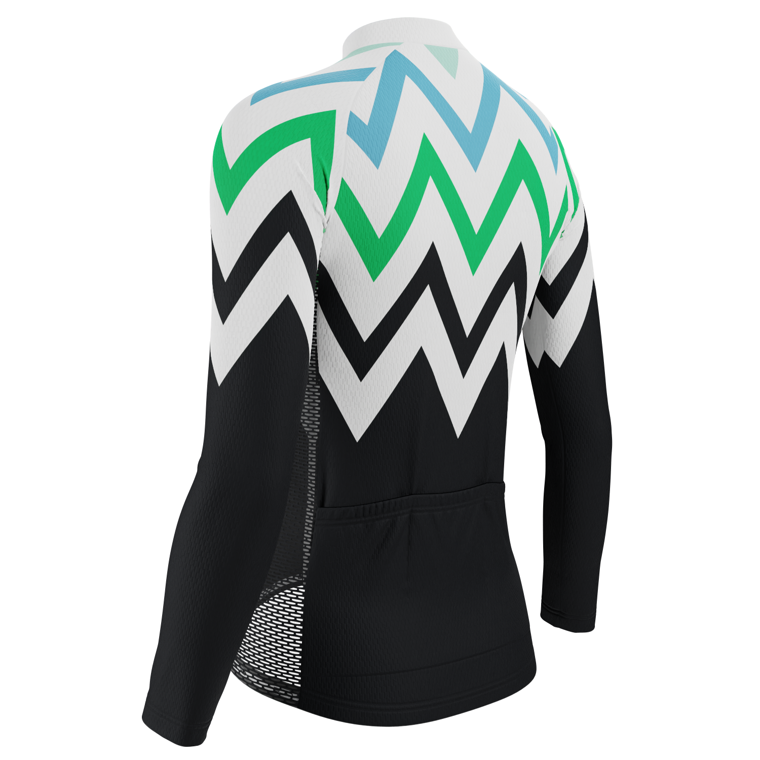Women's Zigzag Mountain Long Sleeve Cycling Jersey