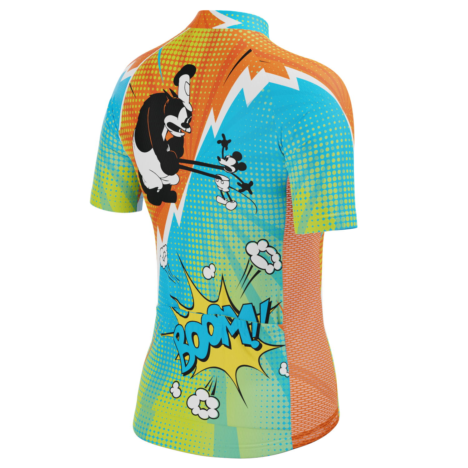 Women's Steamboat Willie Comics Short Sleeve Cycling Jersey