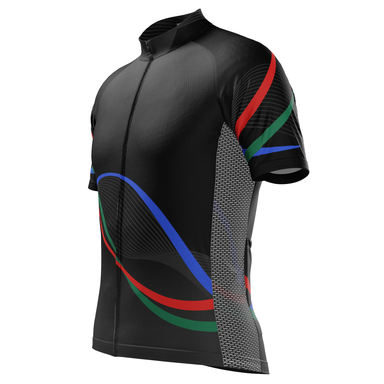 Men's Technical Black Short Sleeve Cycling Jersey
