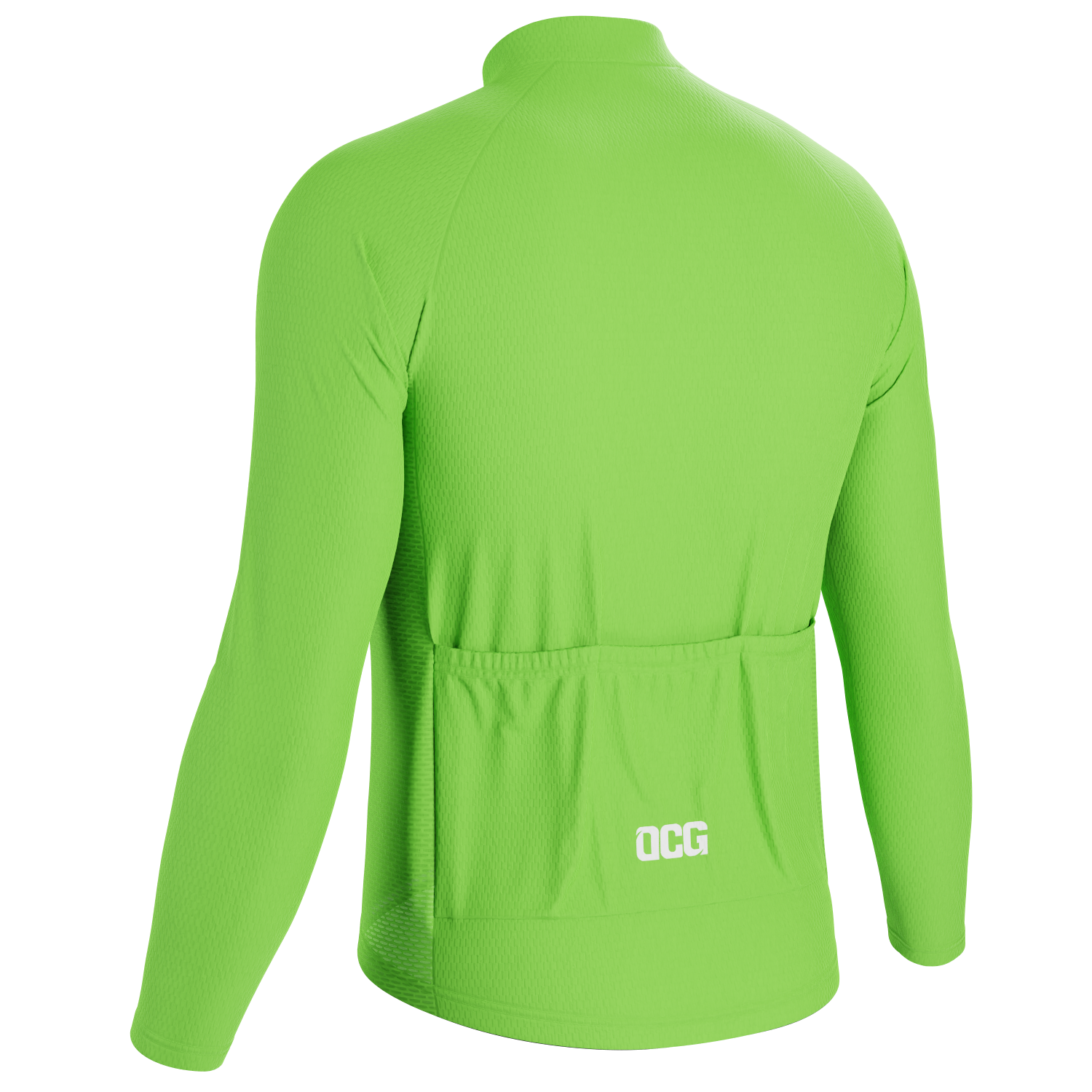 Men's Evolution of Man in Green Long Sleeve Cycling Jersey