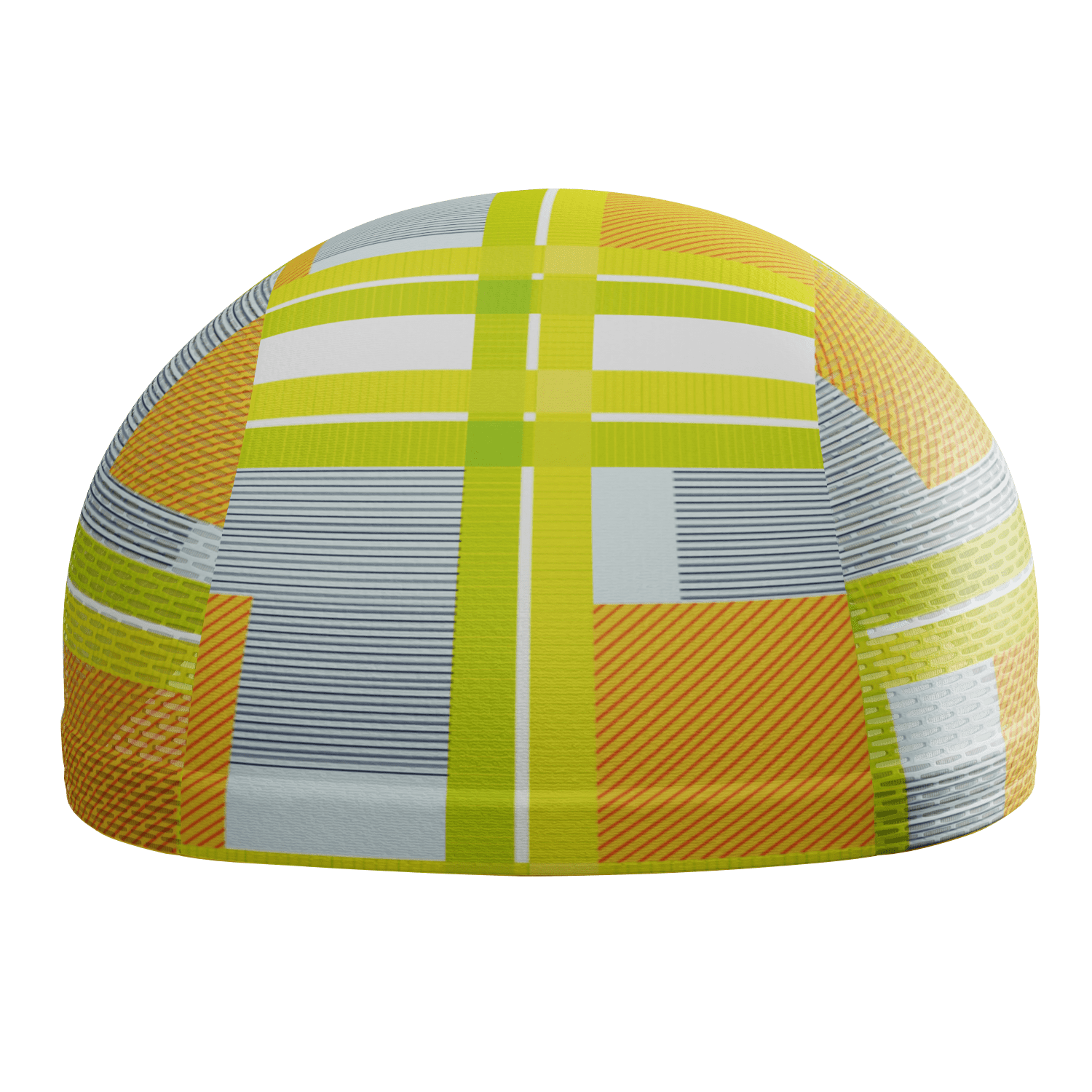 Unisex Criss-Crossed Tartan Quick Dry Cycling Cap