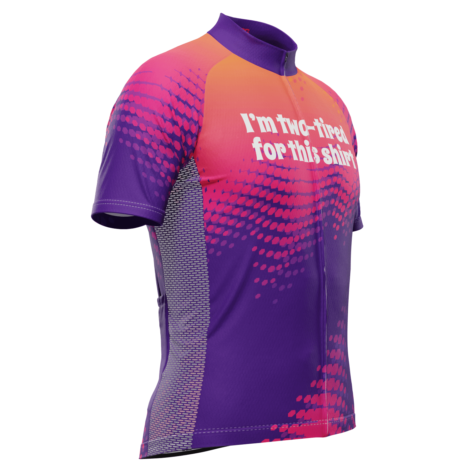 Men's I'm Two-tired For This Shirt! Short Sleeve Cycling Jersey