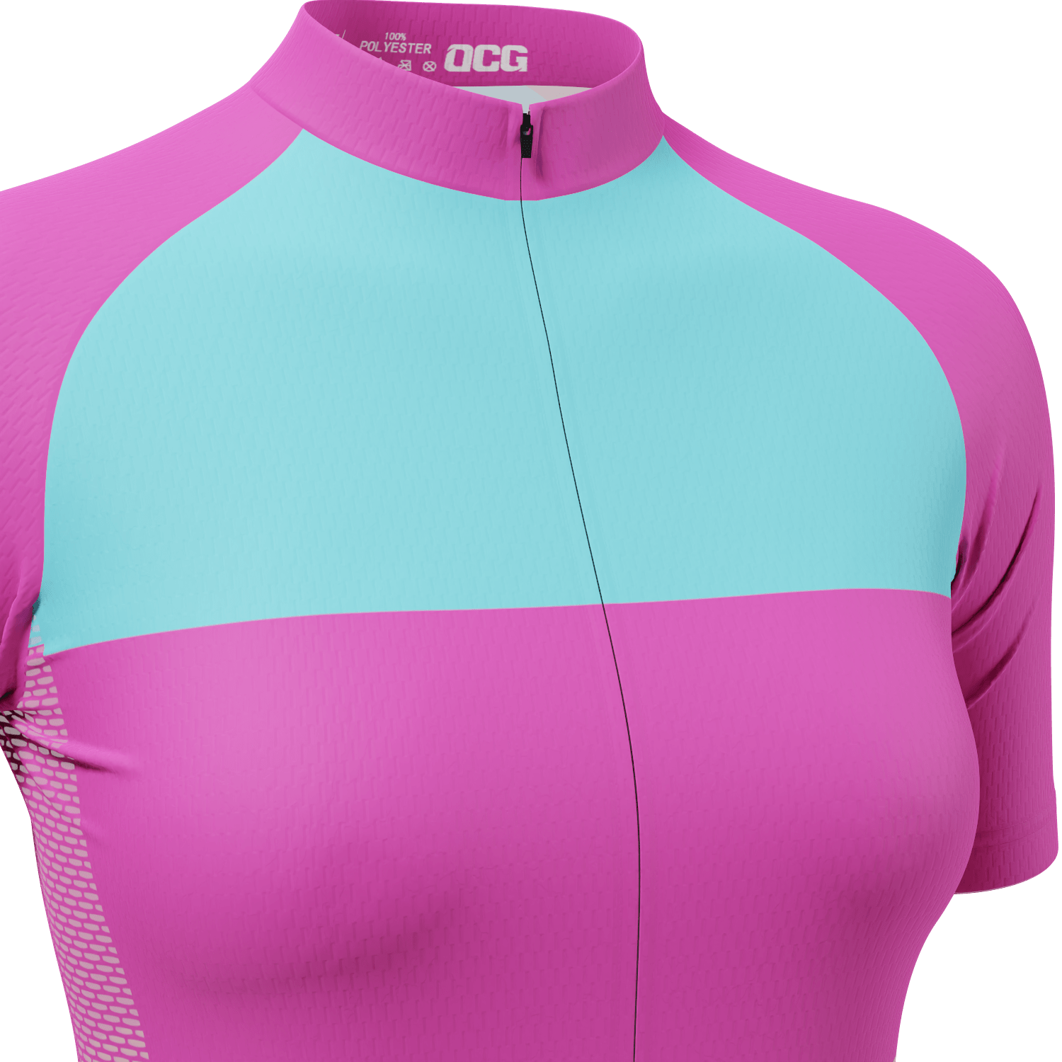 Women's Rainbow Candy Striped Short Sleeve Cycling Jersey