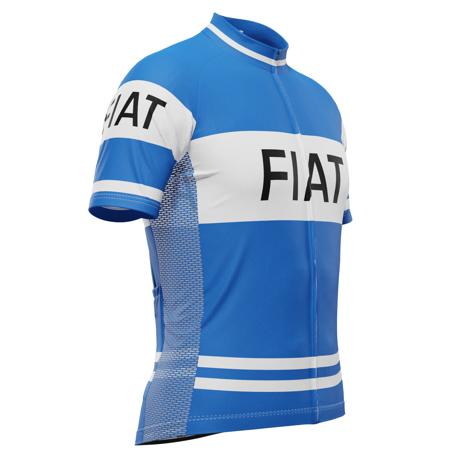 Men's Retro FIAT France Team Short Sleeve Cycling Jersey