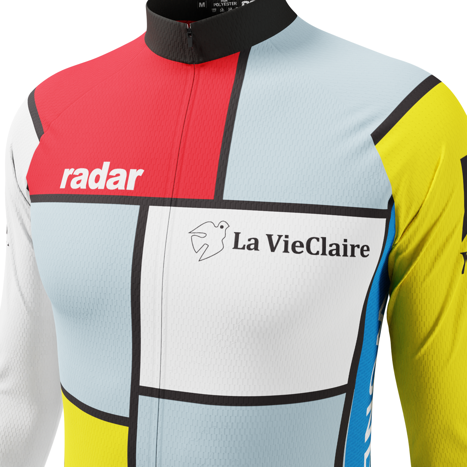 Men's Retro La Vie En Claire Long Sleeve Cycling Jersey