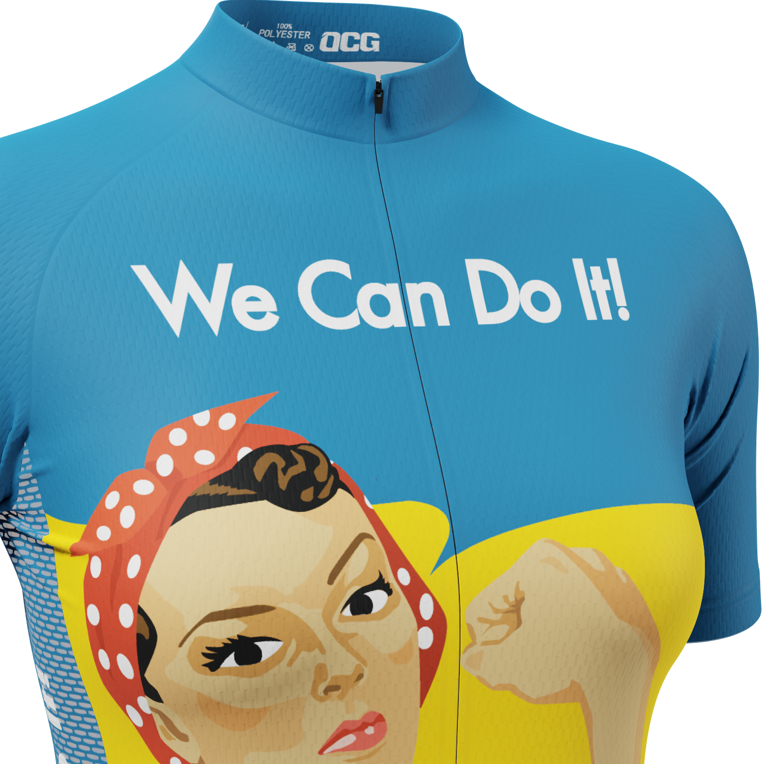 Women's Rosie Riveter Short Sleeve Cycling Jersey