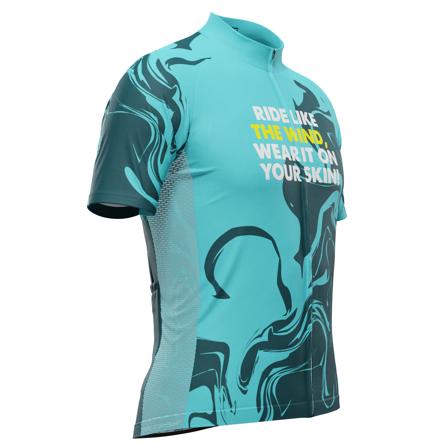 Men's Ride Like The Wind, Wear It On Your Skin! Short Sleeve Cycling Jersey