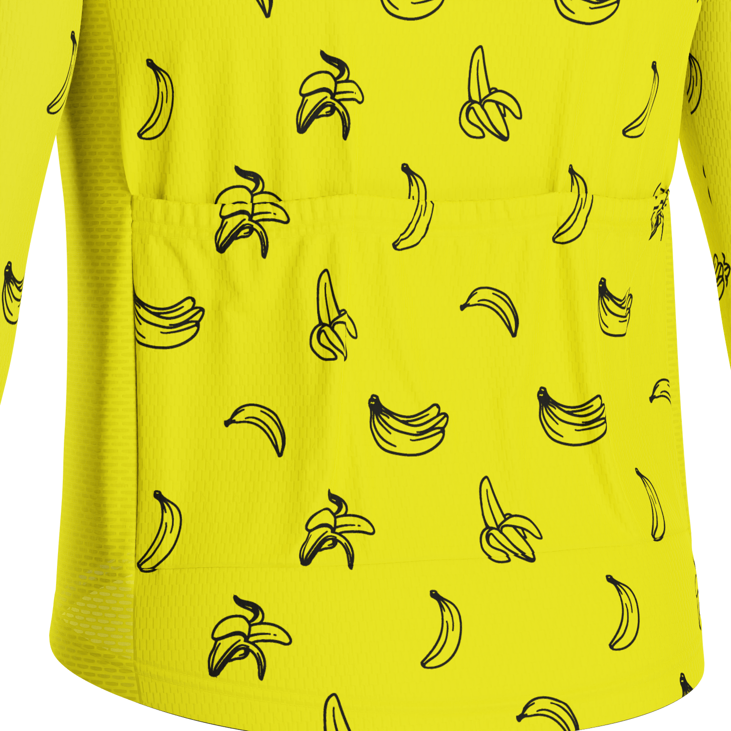 Men's Must Be Bananas Long Sleeve Cycling Jersey
