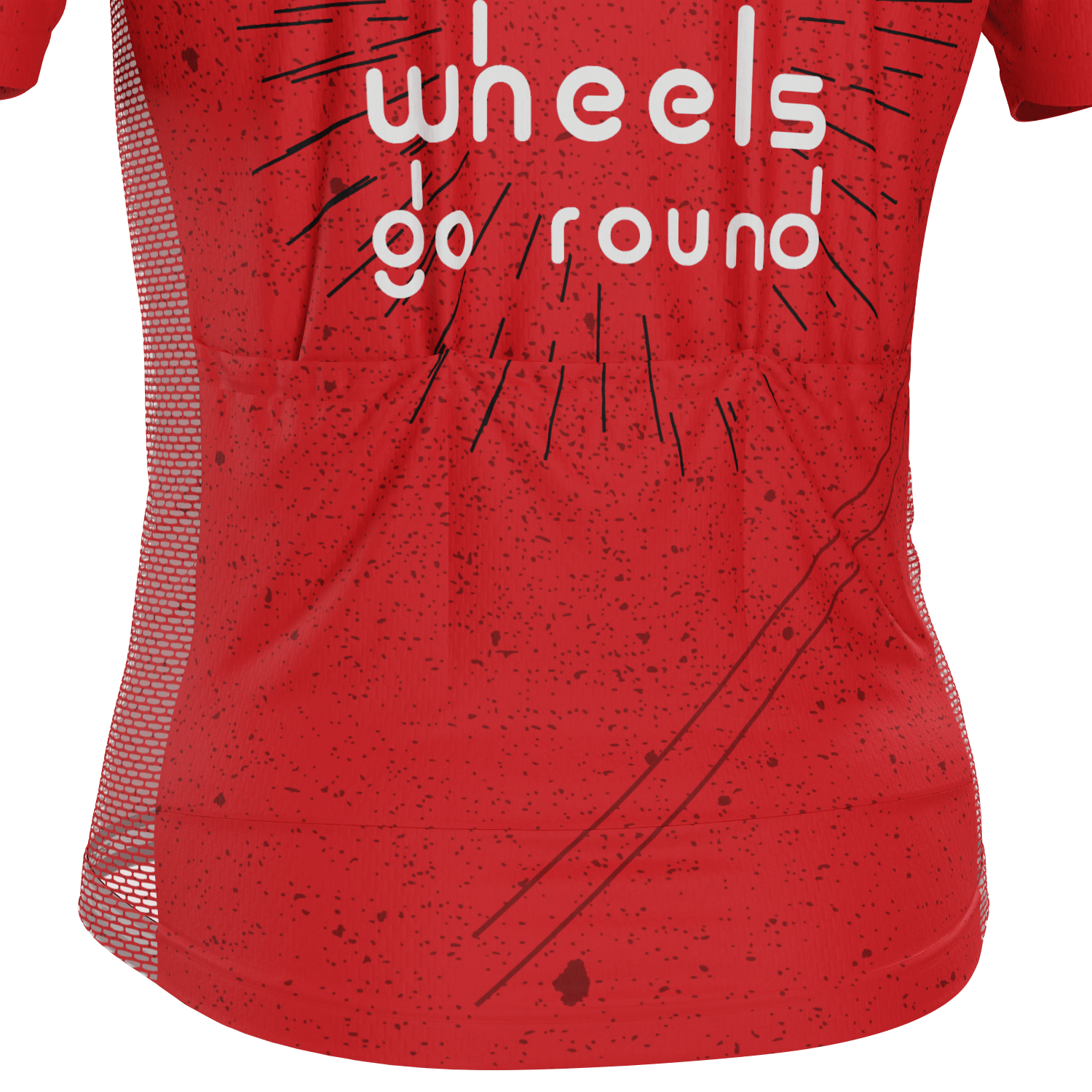 Men's Wine Makes the Wheels Go Round Short Sleeve Cycling Jersey