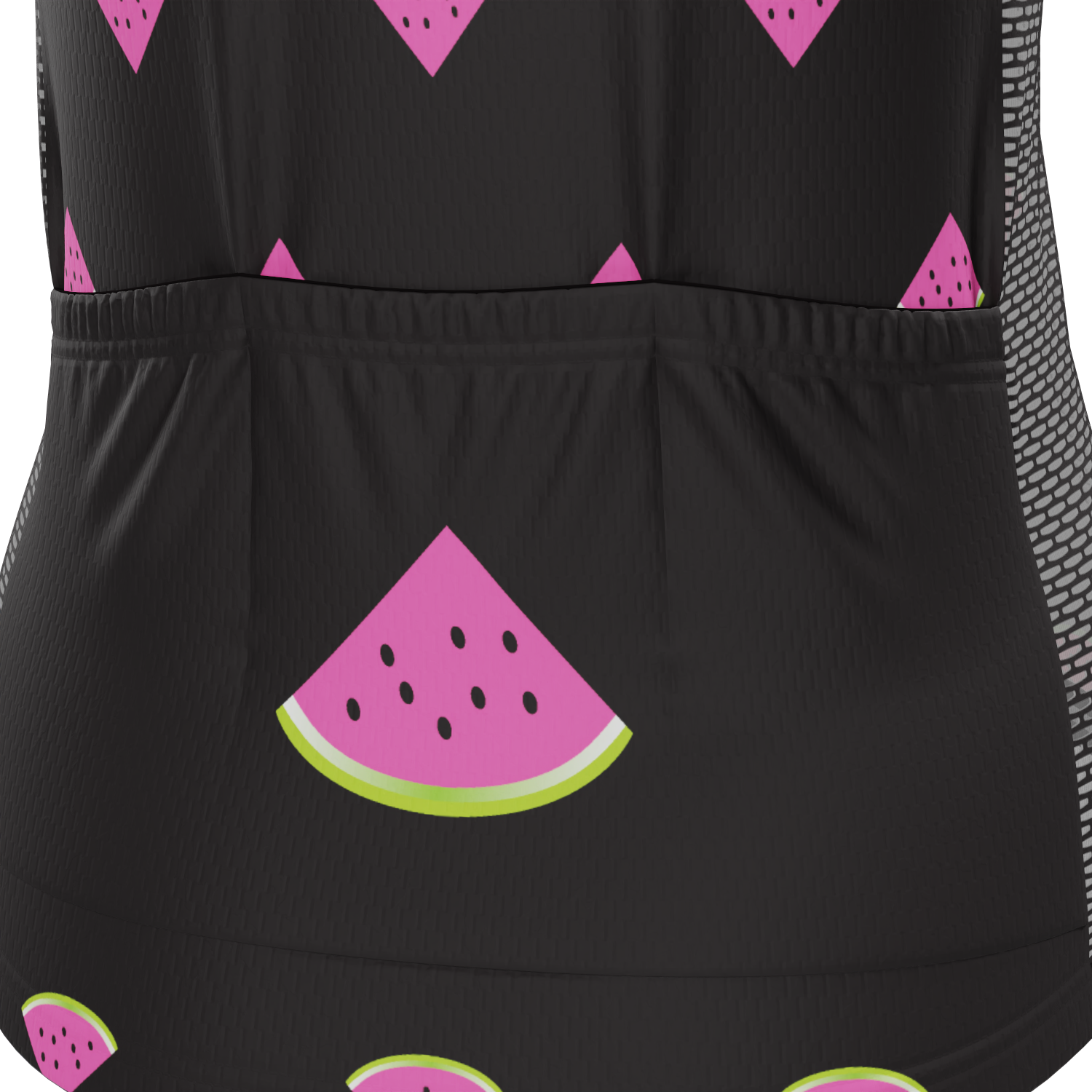 Women's Watermelon Black Short Sleeve Cycling Jersey