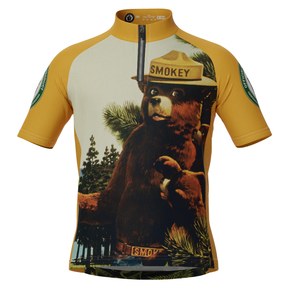 Kid's Smokey Bear Prevent It Short Sleeve Cycling Jersey
