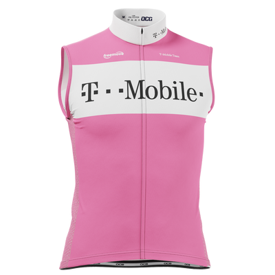 Men's Retro T-Mobile Sleeveless Tech Cycling Jersey