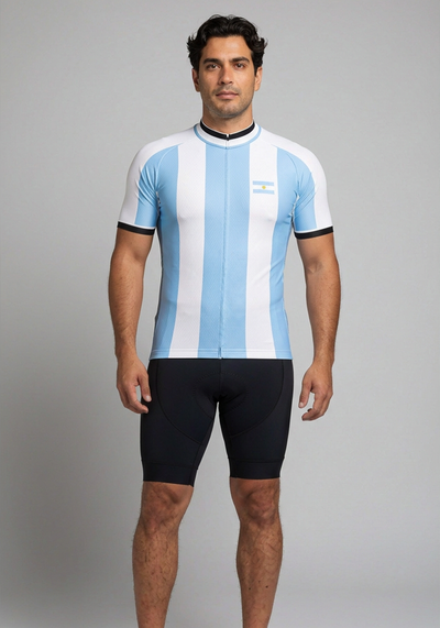 Argentina Flag National Pro Cycling Jersey - _default - front view
