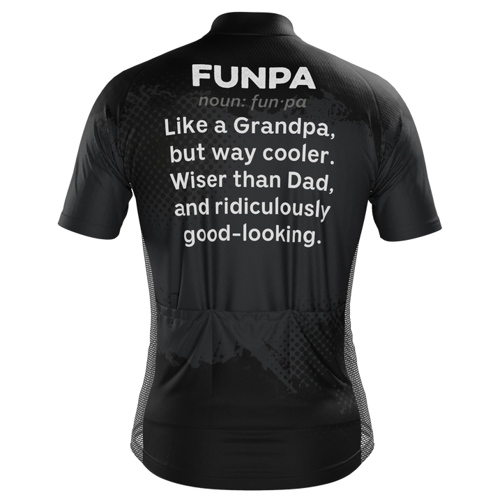 Men's Funpa Cycling Jersey Quick-Dry Made-to-Order Performance Black