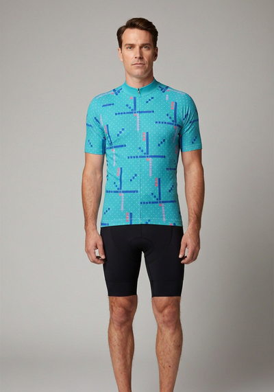 Pdx Terminal Carpet Short Sleeve Cycling Jersey - _default - front view
