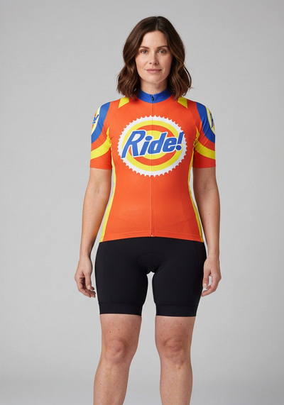 Womens Ride The Tide Cycling Jersey - _default - front view