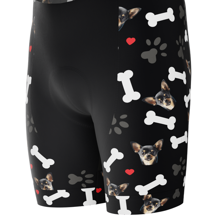 Men's Custom Pet Bones Cycling Kit Durable Personalized Gear Black