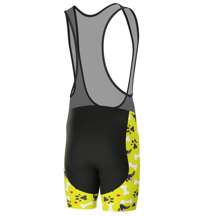 Men's Custom Cycling Bib Quick-Dry Gel-Padded Comfort Lime