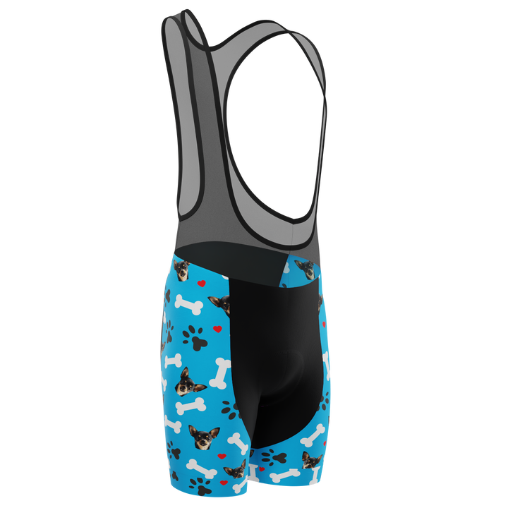 Men's Custom Cycling Bib Quick-Dry Gel-Padded Comfort Blue