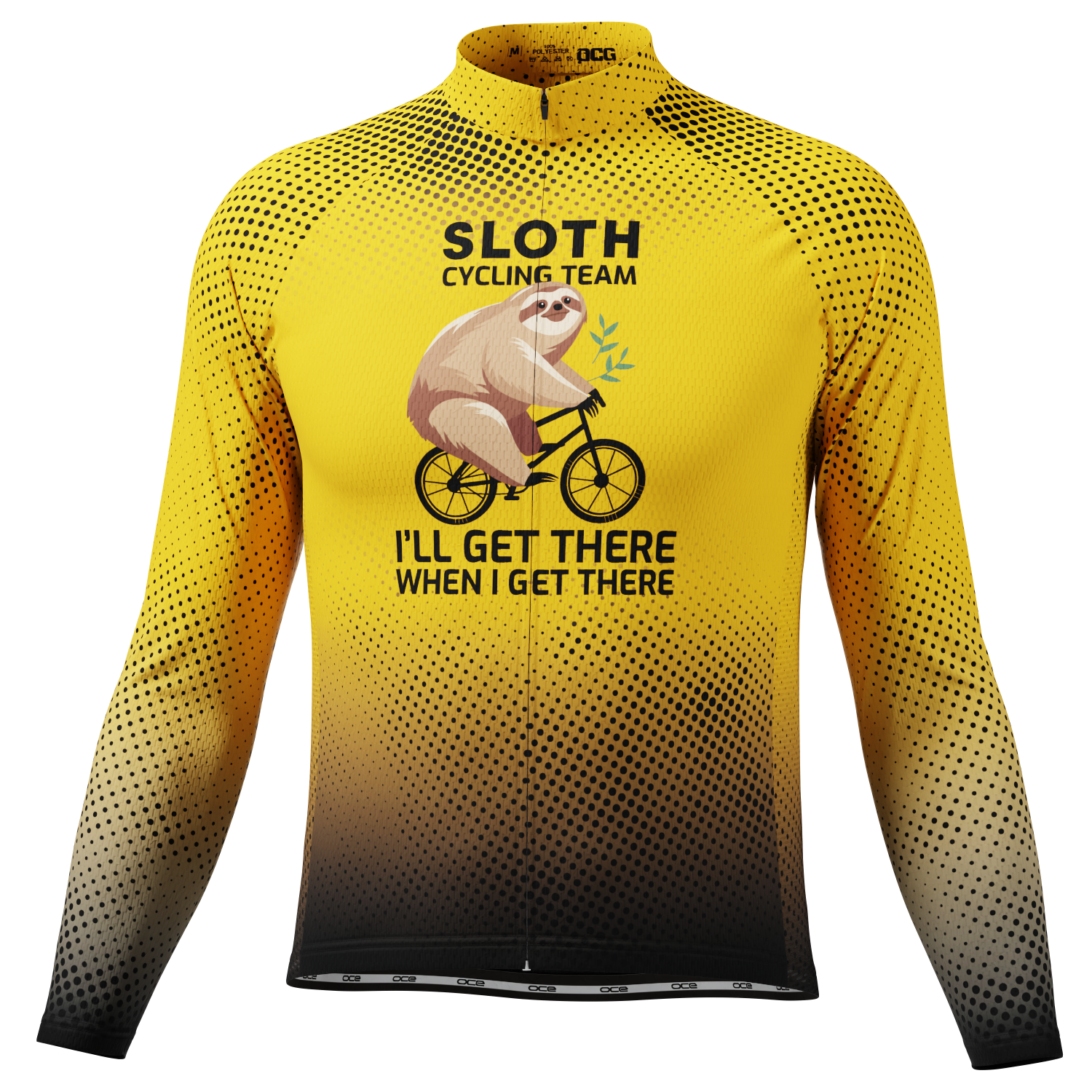 Men's Sloth Cycling Team Jersey Durable Custom Adventure Gear – Online ...