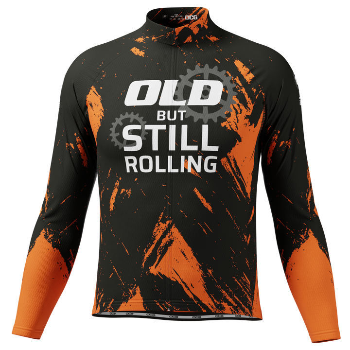 Old But Still Rolling Men's Long Sleeve Jersey Quick-Dry Comfort Black