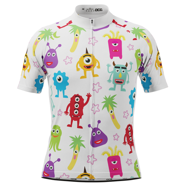 Men's Happy Monsters Short Sleeve Cycling Jersey Quick-Dry Performance – Online Cycling Gear