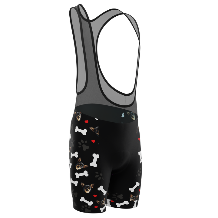 Men's Custom Cycling Bib Quick-Dry Gel-Padded Comfort Black
