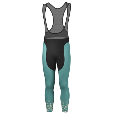 Men's Cyclist Gel Padded Cycling Bib Tights Durable Performance Apparel Green