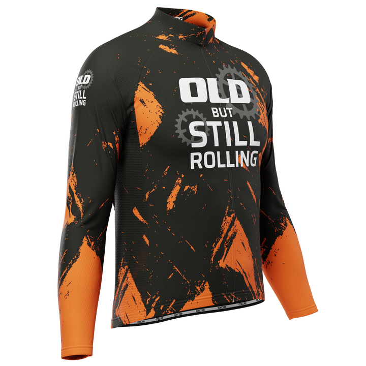 Old But Still Rolling Men's Long Sleeve Jersey Quick-Dry Comfort Black