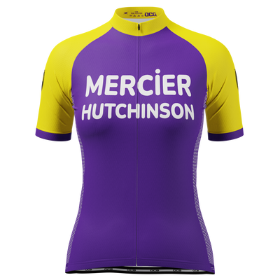 Women’s Mercier Hutchinson Short Sleeve Cycling Jersey Custom Comfort & Performance Purple