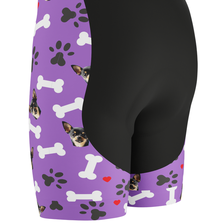 Men's Custom Cycling Bib Quick-Dry Gel-Padded Comfort Purple