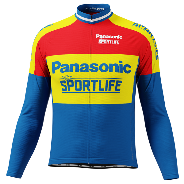 Maillot Cyclisme Vintage Panasonic BieMME TG - TEXI Taille L - Short Sleeve