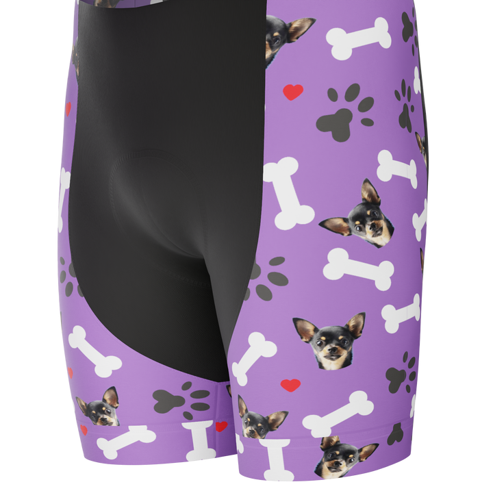 Men's Custom Pet Bones Cycling Kit Durable Personalized Gear Purple