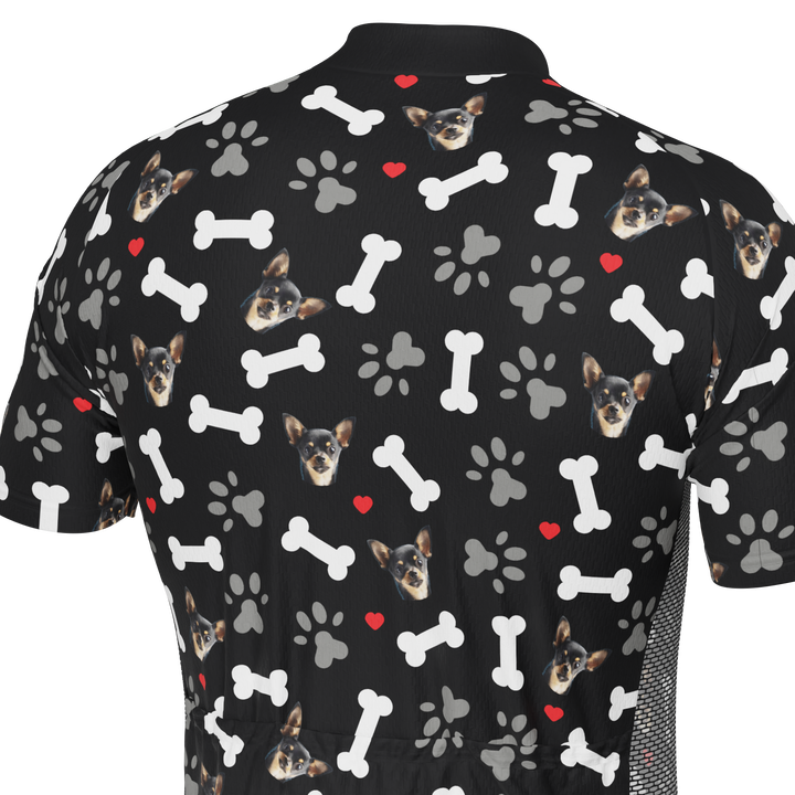 Men's Custom Pet Bones Cycling Kit Durable Personalized Gear Black