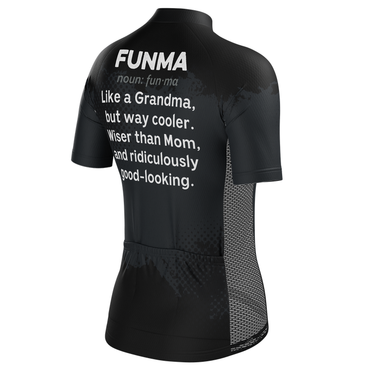Women's Funma Cycling Jersey Quick-Dry, Breathable Performance Black