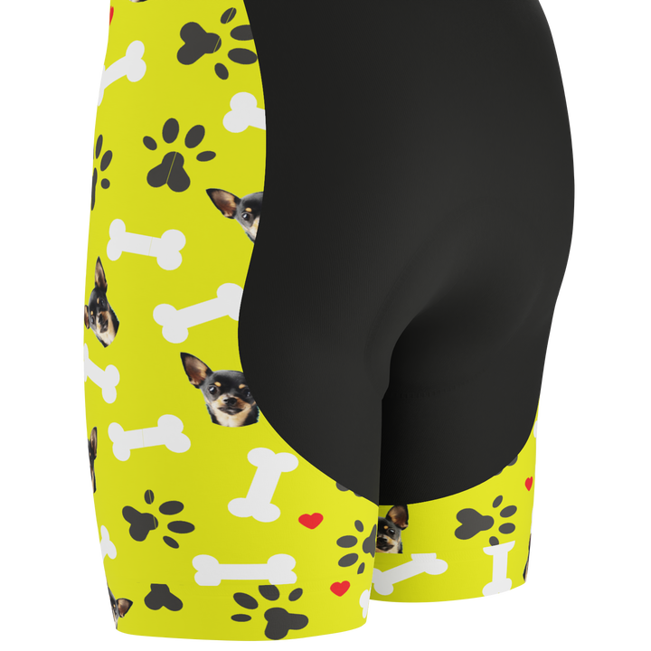 Men's Custom Cycling Bib Quick-Dry Gel-Padded Comfort Lime