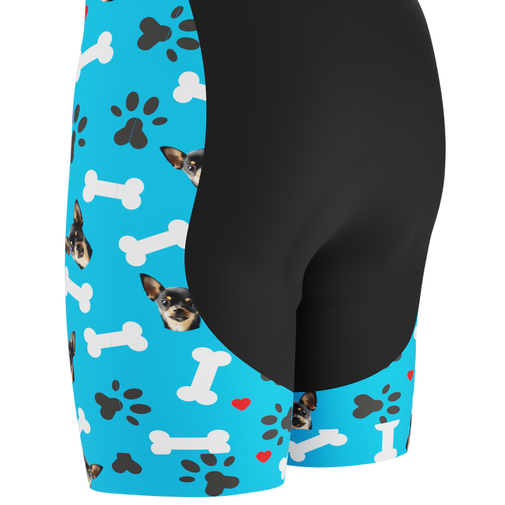 Men's Custom Cycling Bib Quick-Dry Gel-Padded Comfort Blue