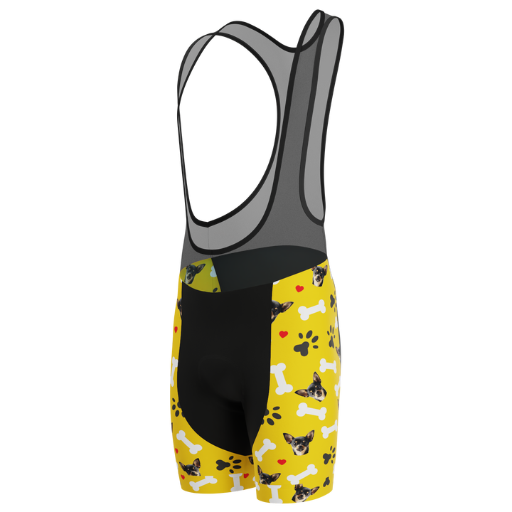 Men's Custom Cycling Bib Quick-Dry Gel-Padded Comfort Yellow