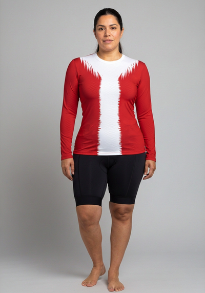 Org Santa Womens Technical Long Sleeve Running Shirt - _default - front view