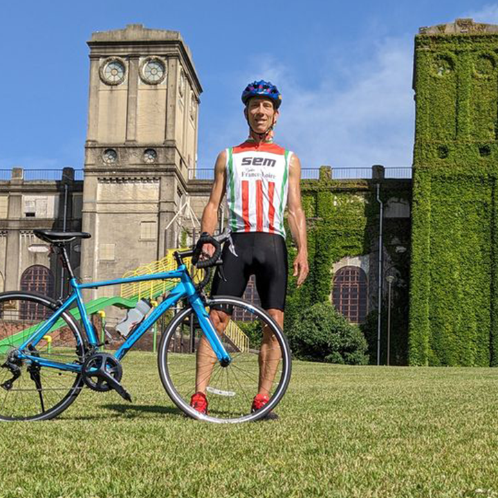Retro Sem Cycles Frankreich Loire Fahrradtrikot