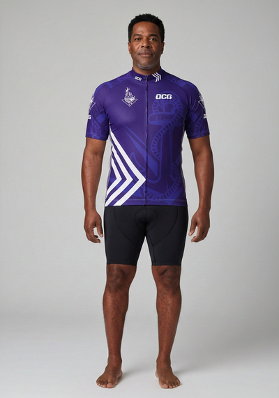 Mens The Docks Short Sleeve Cycling Jersey - front view