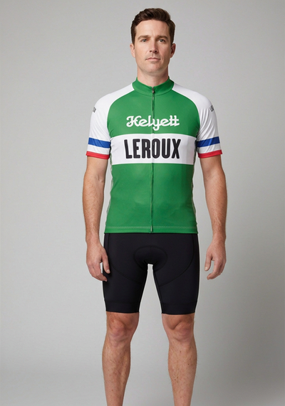 Mens Retro Loiret Short Sleeve Cycling Jersey - front view