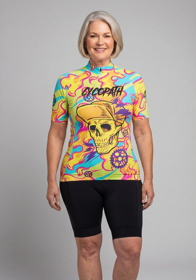 Womens Cycopath Short Sleeve Cycling Jersey - front view
