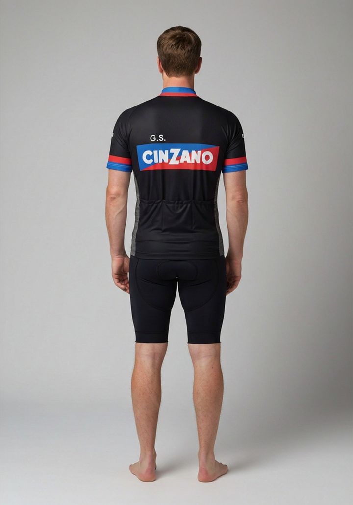 70s-80s ヴィンテージサイクルシャツ WINDSOR Retro Cinzano 70s Vintage Short Sleeve Cycling Jersey | Moisture