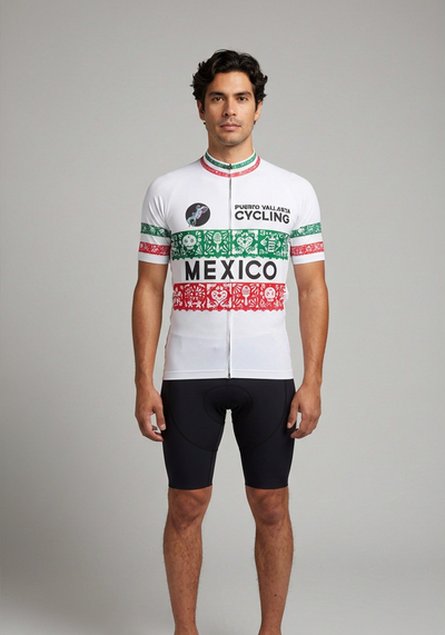 Mens Puerto Vallarta Cycling 2022 Short Sleeve Cycling Jersey - front view