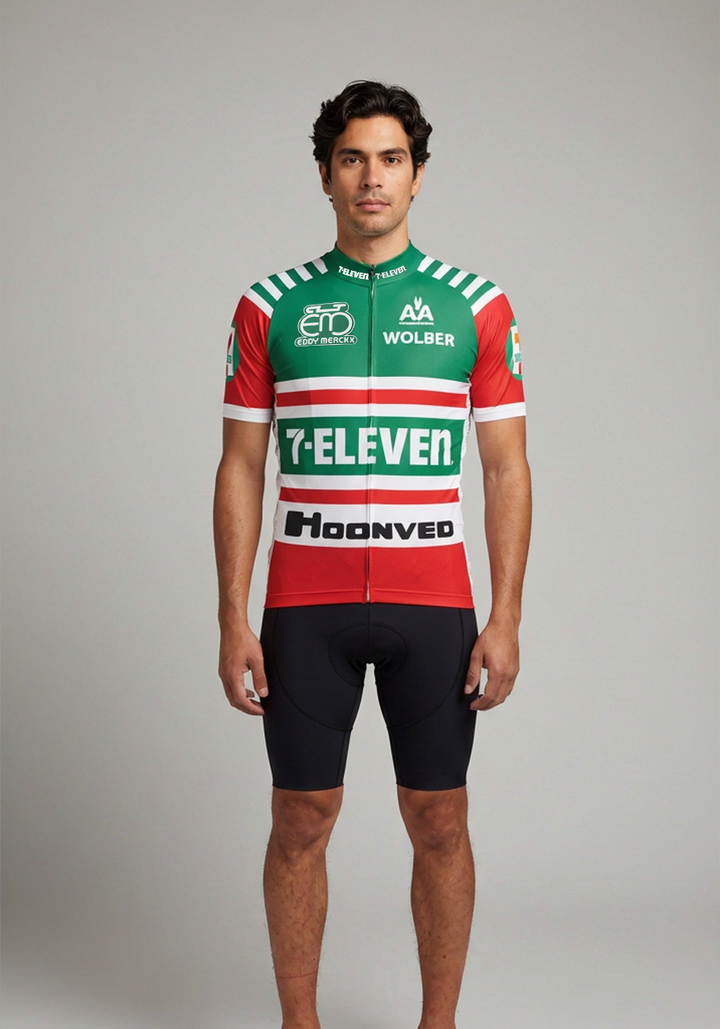 Retro Men's Seven El Team cycling jersey | Moisture-wicking, 3